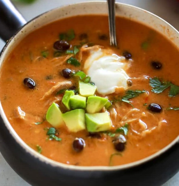 Healthier Enchilada Soup